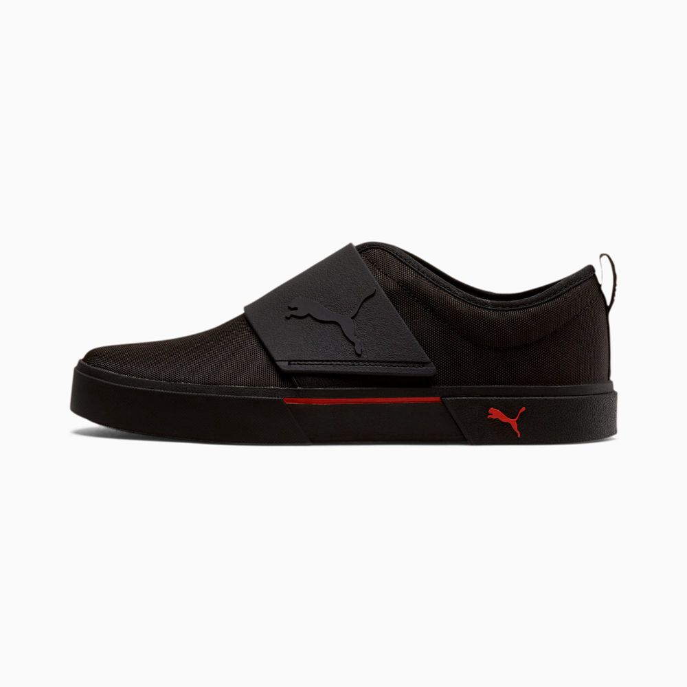 Puma El Rey II Férfi Slip On - Fekete/Piros ( Hungary - RVIFX4159 )